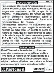 CDI PIETCARD 2382C2 UNIV. A BAT. 12V CONFIGURABLE 8 CORTES/2 CURVAS