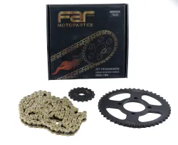 KIT TRANSMISION FAR NEGRA C/CADENA DORADA 46/17 SKUA 150