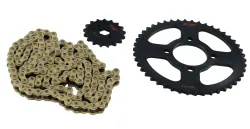 KIT TRANSMISION FAR NEGRA C/CADENA DORADA 46/17 SKUA 150