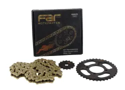 KIT TRANSMISION FAR NEGRA C/CADENA DORADA SMASH 36/14