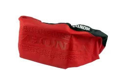 FUNDA ASIENTO LFM CENTAURO BIZ 105 ROJA BORDE NEGRO LOGO HONDA
