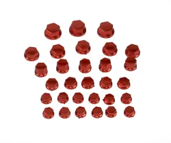 KIT TAPAS TORNILLOS IMC BLISTER POR 30UN. ROJO