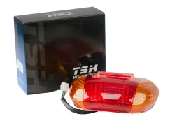FARO TRASERO TSH GILERA SMASH 110 ROJO-GIROS AMBAR (COMPLETO)
