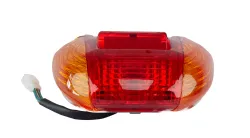 FARO TRASERO TSH GILERA SMASH 110 ROJO-GIROS AMBAR (COMPLETO)