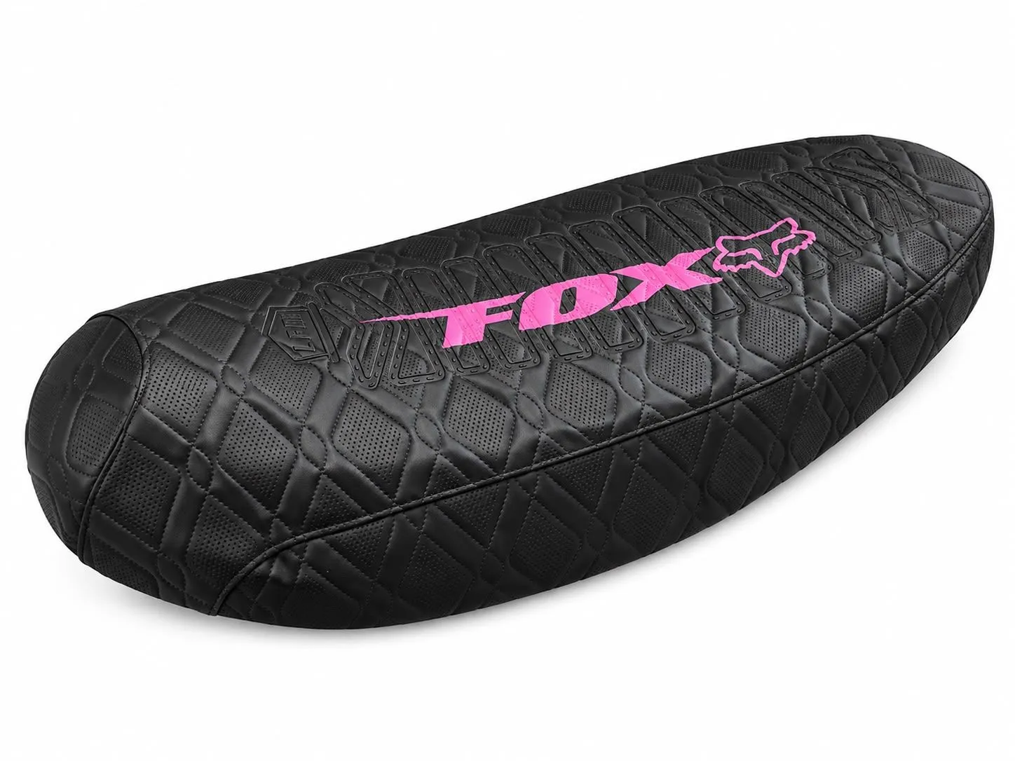 FUNDA ASIENTO LFM CURVE SMASH NEGRO LOGO FOX ROSA