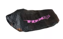 FUNDA ASIENTO LFM SMASH CURVE NEGRO LOGO FOX ROSA