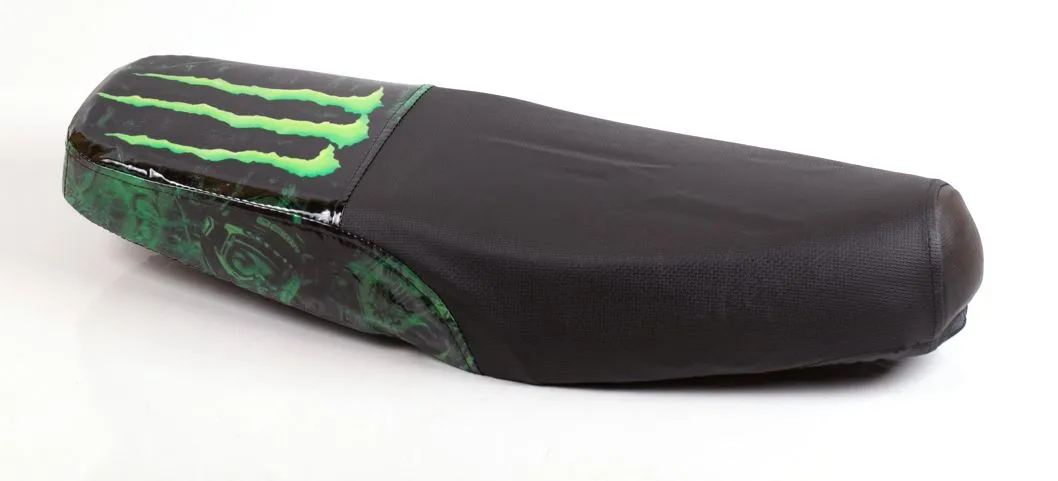 FUNDA ASIENTO LFM WAVE S CENTAURO NEGRA BORDE ROJO LOGO HONDA