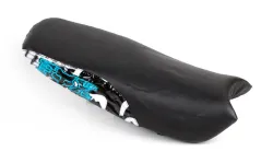 FUNDA ASIENTO LFM CRYPTON 105 CENTAURO NEGRA LOGO YAMAHA