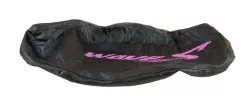 FUNDA ASIENTO LFM WAVE S CURVE NEGRA LOGO WAVE ROSA