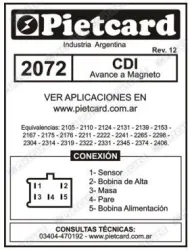 CDI PIETCARD 2072/2241 AVANCE A MAGNETO SMASH/BIZ/CD100