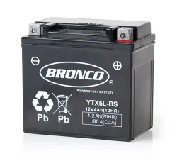 BATERIA BRONCO YTX5L-BS AGM C/GEL