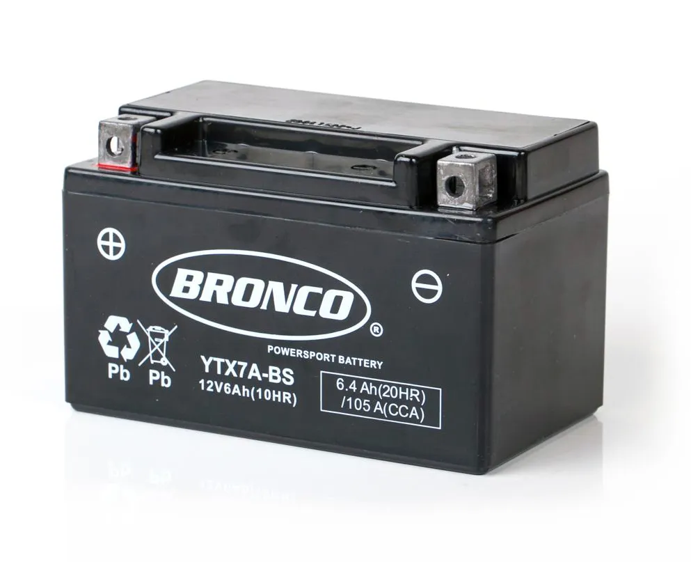 BATERIA BRONCO YTX7A-BS AGM C/GEL