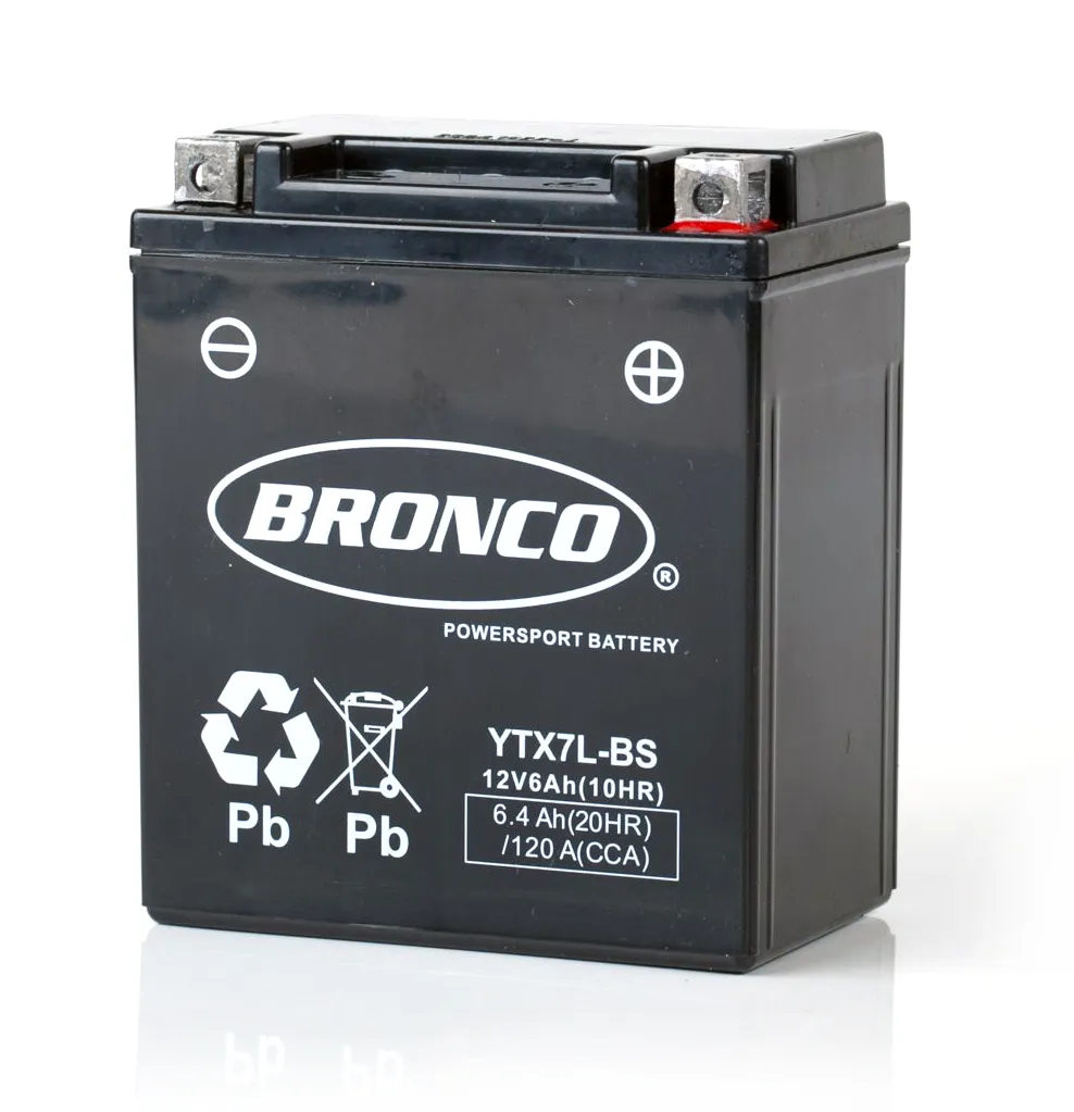 BATERIA BRONCO YTX7L-BS AGM C/GEL