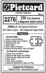 CDI PIETCARD 2276 ZANELLA 250 PATAGONIAN EAGLE