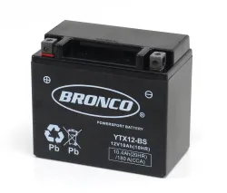 BATERIA BRONCO YTX12-BS AGM C/GEL