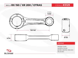 BIELA VINI RX 150 / XR 200 / OTRAS  COMPLETA