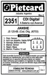 CDI PIETCARD 2351 JIANSHE JS 125-6B