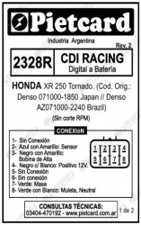 CDI PIETCARD 2328R HONDA XR 250 TORNADO