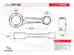 BIELA HADA CRF 230