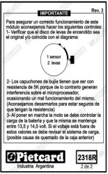CDI PIETCARD 2318R RACING/COMPETICIÓN (CON AVANCE ALIMENTADO 12V.C.C)