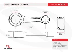 BIELA HADA SMASH CORTA 94*25*13