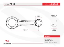 BIELA TKRJ JAPON FZ 16 (98*15*28)