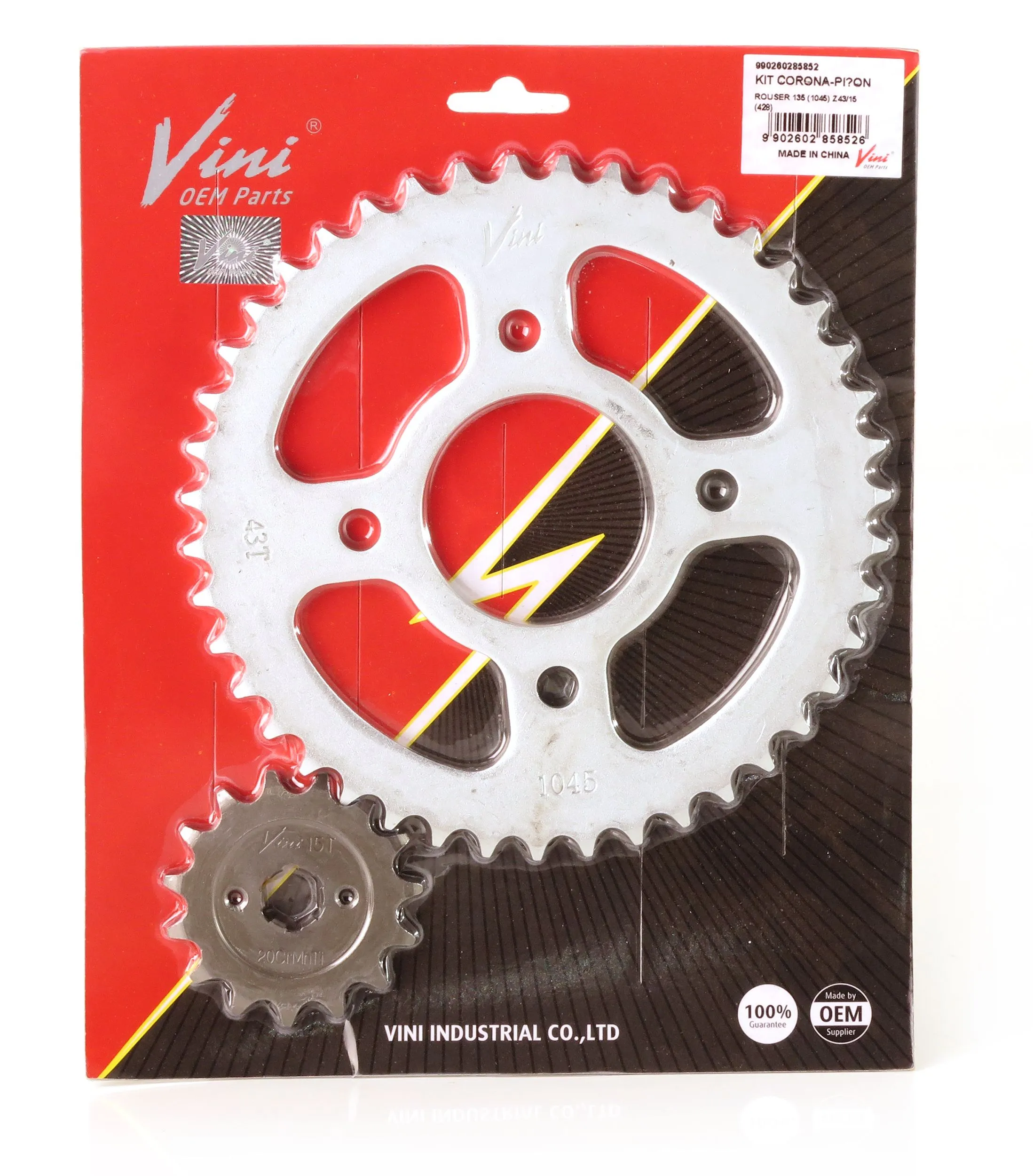 KIT TRANSMISION VINI ROUSER 135 (43-15) S/CADENA