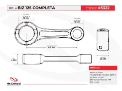 BIELA VINI BIZ 125 COMPLETA