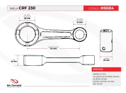 BIELA MAHLE CRF 230