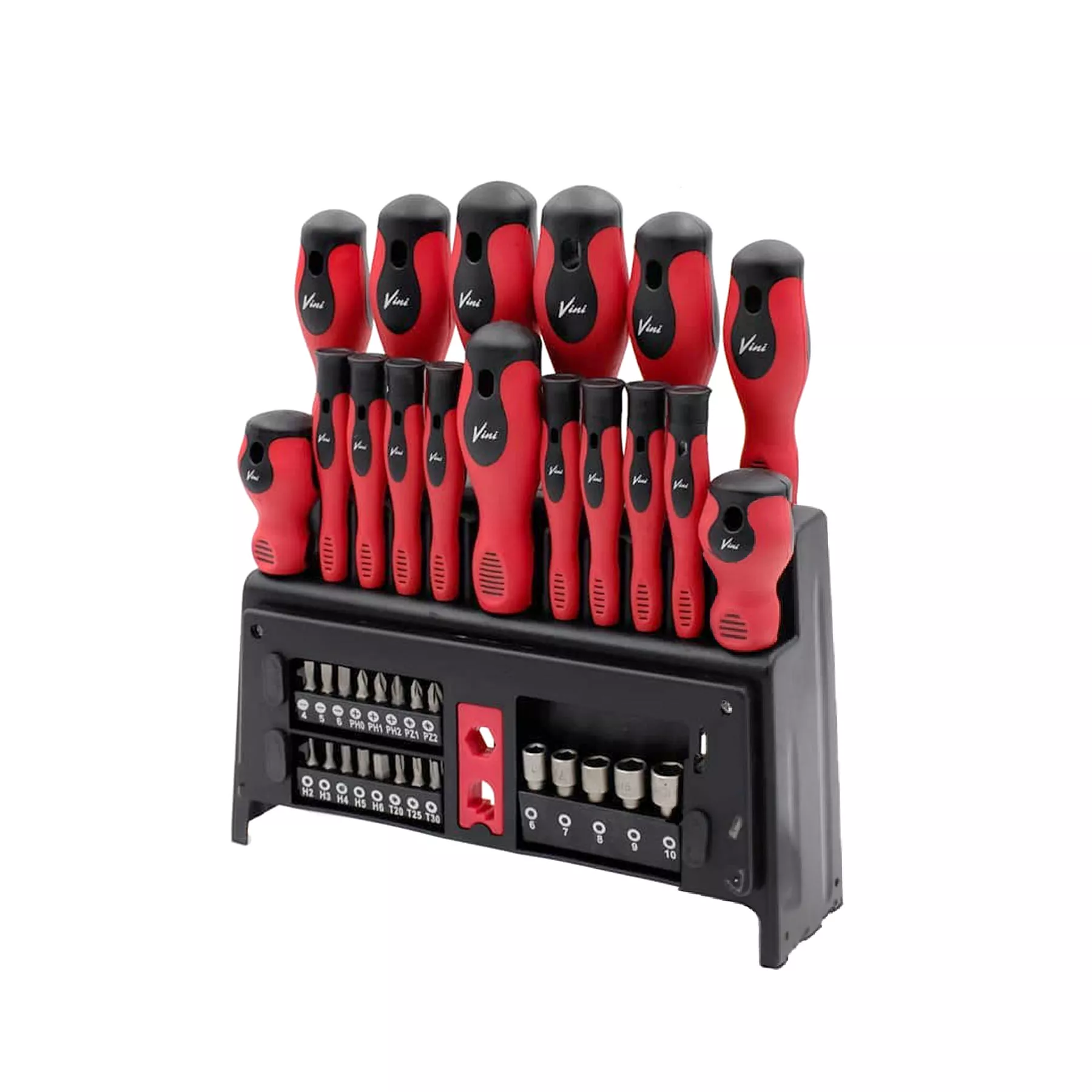 HERRAMIENTAS SET DESTORNILLADORES Y TORKS VINI 39 PIEZAS.