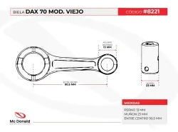 BIELA VINI DAX 70 MOD. VIEJO