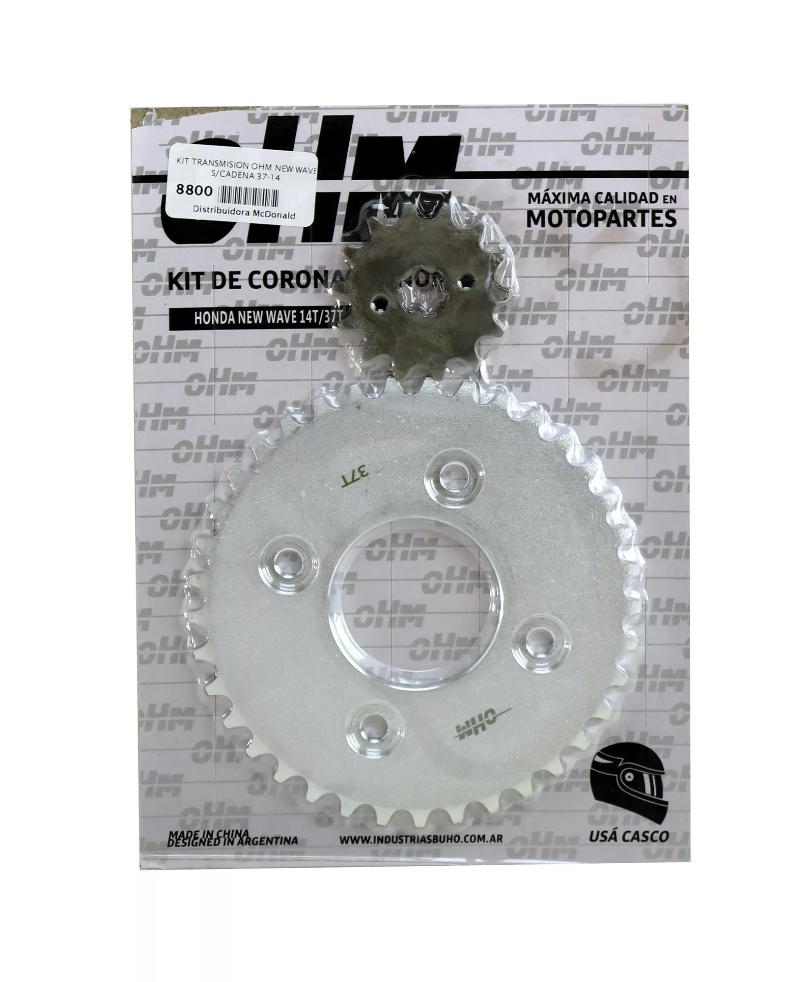 KIT TRANSMISION OHM NEW WAVE S/CADENA 37-14