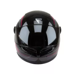 CASCO VÉRTIGO V32 INFLUENCE FUCSIA-NEGRO BRILLANTE XL
