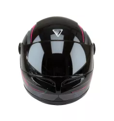 CASCO VÉRTIGO V32 INFLUENCE FUCSIA-NEGRO BRILLANTE M