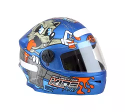 CASCO LIBERTY FOUR KIDS PAINT AZUL MATE T. 54