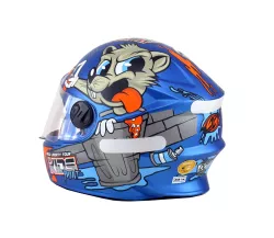 CASCO LIBERTY FOUR KIDS PAINT AZUL MATE T. 54