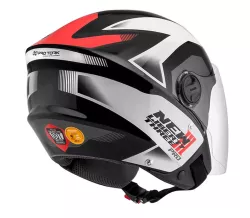 CASCO NEW LIBERTY 3 PRO NEGRO/ROJO BRILLANTE T. 56
