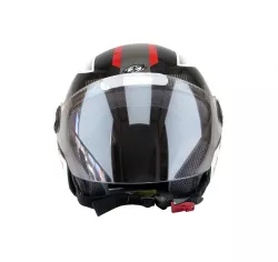 CASCO NEW LIBERTY 3 PRO NEGRO/ROJO BRILLANTE T. 58