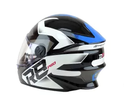 CASCO R8 PRO NEGRO/AZUL BRILLANTE T. 58