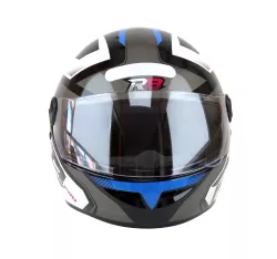 CASCO R8 PRO NEGRO/AZUL BRILLANTE T. 62