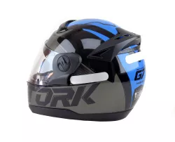 CASCO LIBERTY EVOLUTION G7 NEGRO/AZUL BRILLANTE T.58