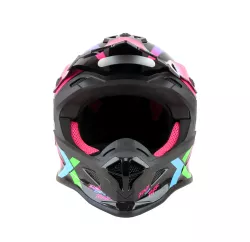 CASCO PRO TORK FAST NEXT NEGRO/ROSA BRILLANTE T.56