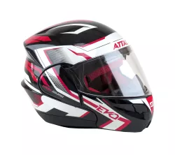 CASCO ATTACK EVO NEGRO/ROJO BRILLANTE T.58