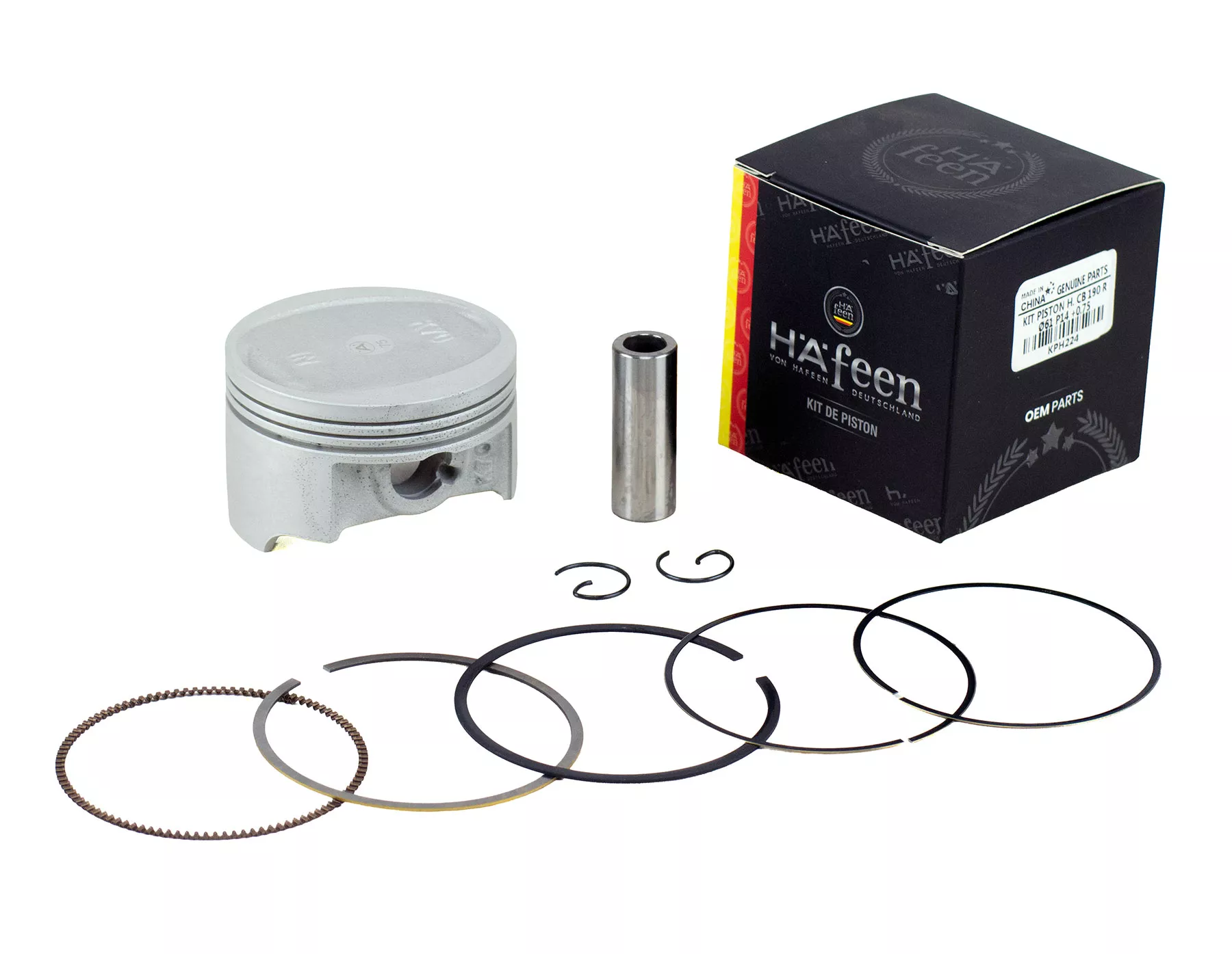 KIT PISTON HAFEEN CB 190 R 61MM P/14 0.75