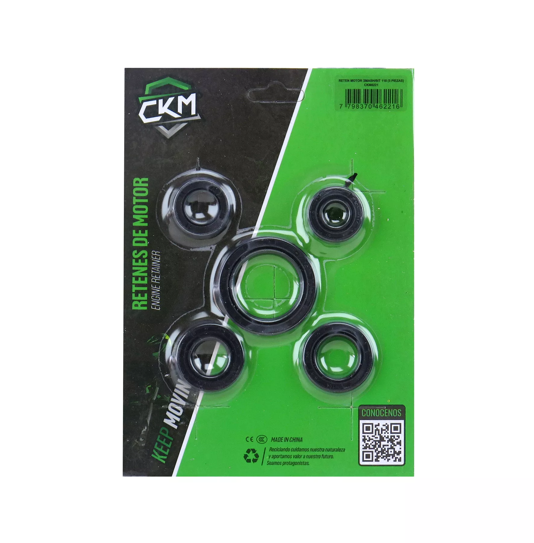 KIT RETEN MOTOR CKM SMASH 110 (5 PIEZAS )