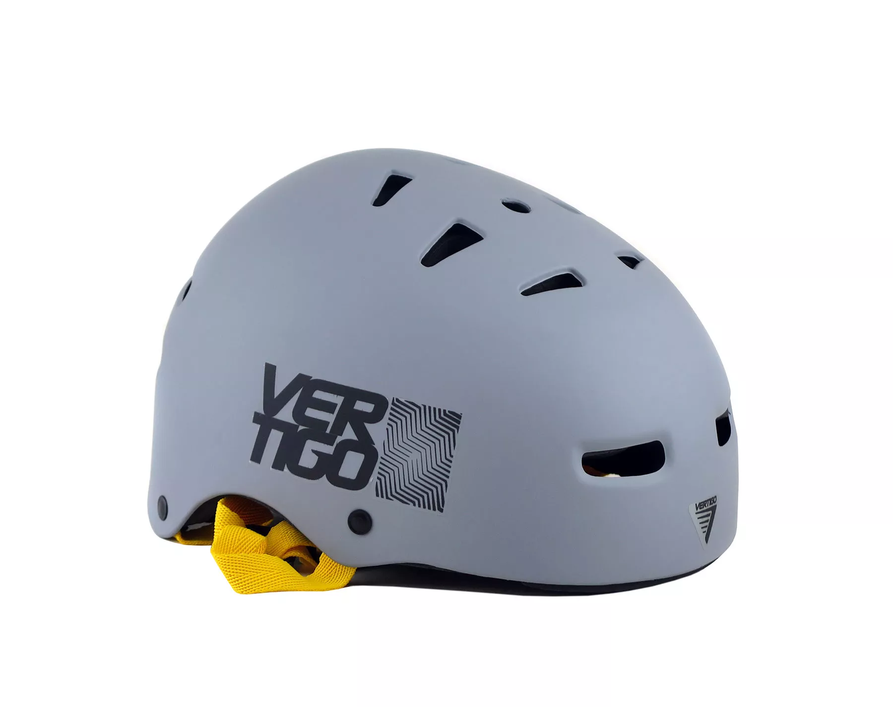CASCO VÉRTIGO VX SUMMER GRIS ACERO CINTA AMARILLO S