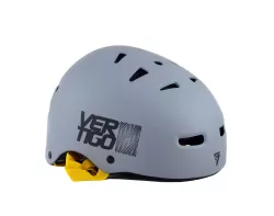 CASCO VÉRTIGO VX SUMMER GRIS ACERO CINTA AMARILLO S