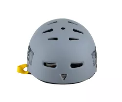 CASCO VÉRTIGO VX SUMMER GRIS ACERO CINTA AMARILLO S