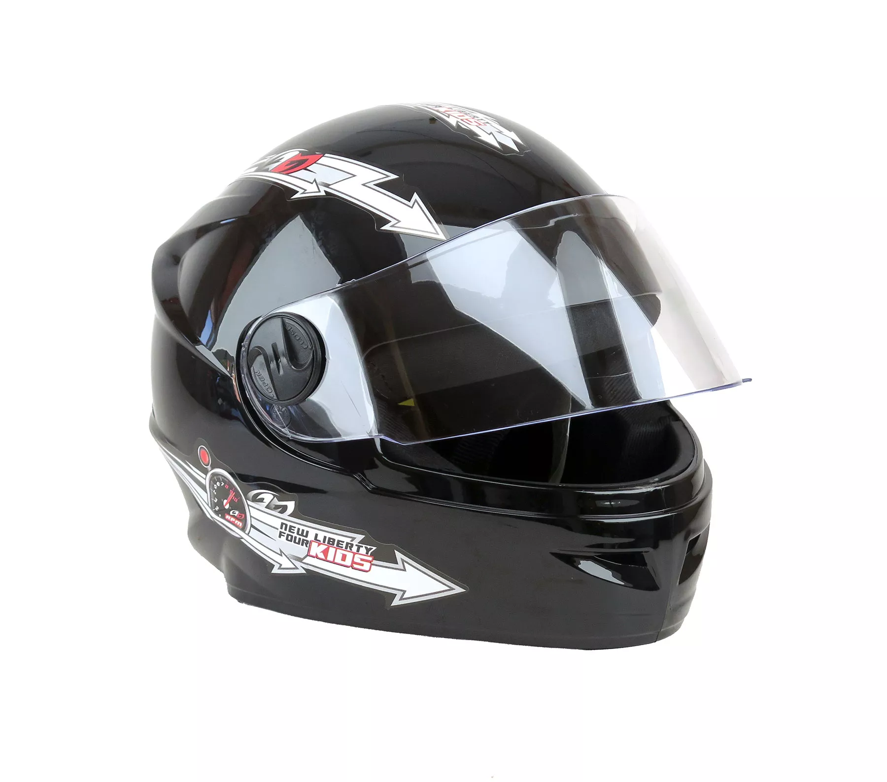 CASCO PRO TORK LIBERTY FOUR KIDS INFANTIL NEGRO T.54