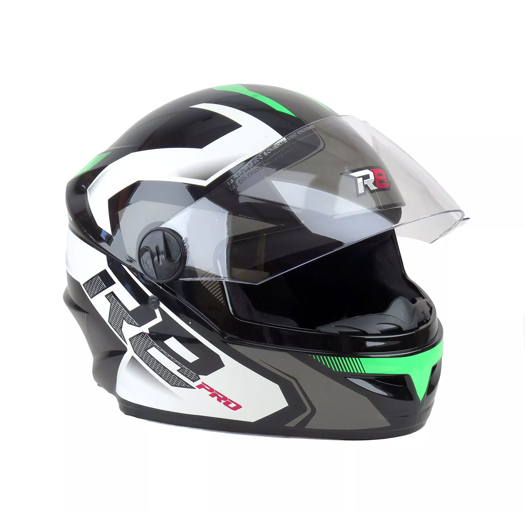 CASCO PRO TORK R8 PRO NEGRO/VERDE T. 60
